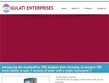 Tablet Screenshot of gulatienterprises.com